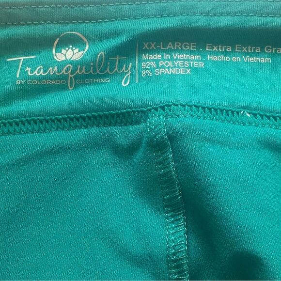 Tranquility By Colorado Clothing New W/Tags Kaleidoscope Teal Skort Size XXL - Picture 3 of 9